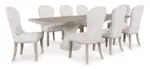 JORLAINA DINING SUITE WITH 10 CHAIRS