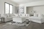 STUPENDOUS SECTIONAL SOFA SET WITH OTTOMAN