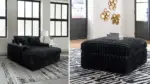 MIDNIGHT MADNESS SECTIONAL SOFA WITH OTTOMAN