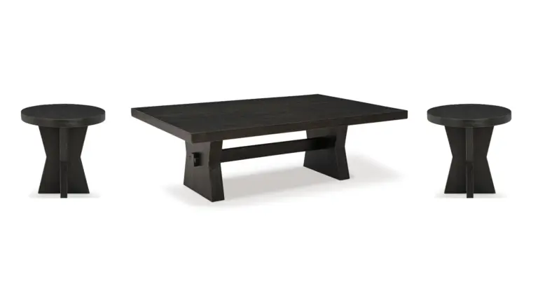 GALLIDEN ROUNDED COCKTAIL TABLE SET