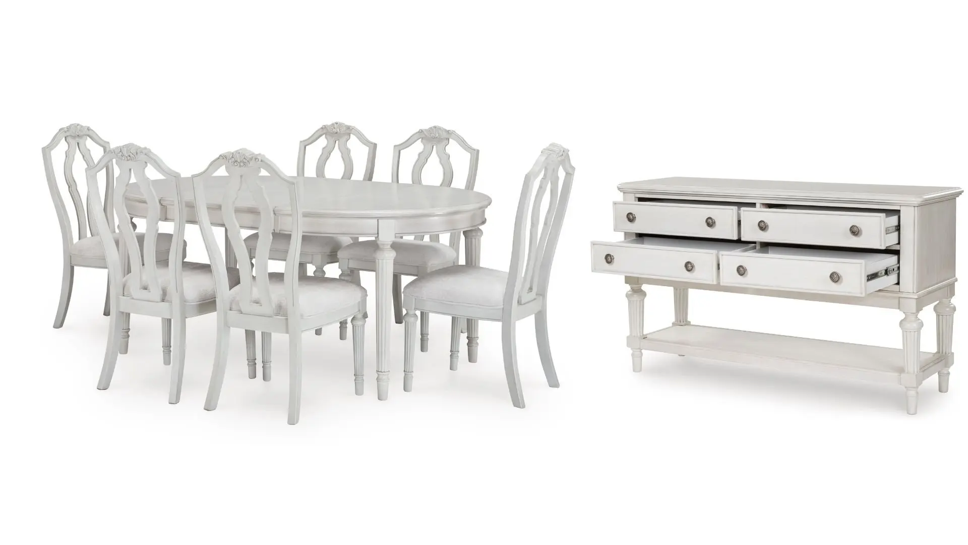 3000261_01K30R98CFD9T2C00BNPRBBFKK.jpg MONTELAINE DINING SUITE WITH 6 CHAIRS AND A SERVER