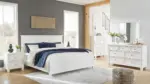 FORTMAN BEDROOM SUITE (BED + 2 NIGHSTANDS + MIRRORED DRESSER + CHEST OF DRAWERS)