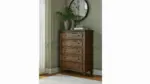 STURLAYNE KING BEDROOM SET (BED + 2 NIGHTSTANDS + MIRRORED DRESSER + CHEST OF DRAWERS)