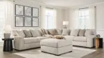 BALLYTON SECTIONAL SOFA SET WITH OTTOMAN