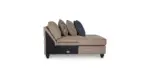 HUNTSWORTH SECTIONAL SOFA SET - BROWN