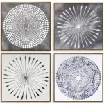 A58000327 WALL ART SET 4PC SET (ASH)