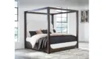BRECKINGTON BEDROOM SET (BED + 2 NIGHTSTANDS + CHEST OF DRAWERS + MIRRORED DRESSER)