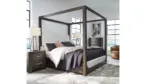 BRECKINGTON BEDROOM SET (BED + 2 NIGHTSTANDS + CHEST OF DRAWERS + MIRRORED DRESSER)