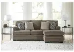 3 SEATER SECTIONAL STONEMEADE NUTMEG FABRIC SOFA SET 5950518