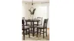 LANGWEST COUNTER HEIGHT DINING SET WITH 4 CHAIRS