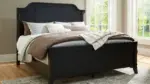 WELLTERN BEDROOM SUITE (BED + 2 NIGHTSTANDS + MIRRORED DRESSER + CHEST OF DRAWERS)