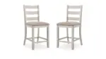 SKEMPTOM COUNTER DINING SET WITH 4 CHAIRS