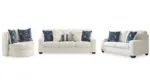 PADOVA 6 SEATER SOFA SET WITH A SWIVEL CHAIR