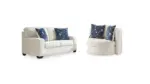 PADOVA 6 SEATER SOFA SET WITH A SWIVEL CHAIR