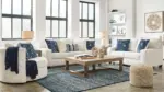 PADOVA 6 SEATER SOFA SET WITH A SWIVEL CHAIR
