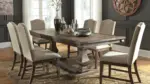 JOHNNELLE DINING SUITE WITH 6 CHAIRS AND A SERVER