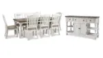 HAVALANCE DINING SUITE WITH 8 CHAIRS AND SERVER