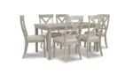 PARELLEN DINING SET WITH 6 CHAIRS