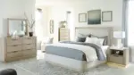 HENNINGTON BEDROOM SUITE (BED + 2 NIGHTSTANDS + MIRRORED DRESSER + CHEST OF DRAWERS)