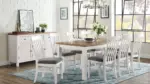 WESTCONI DINING SET WITH 8 CHAIRS