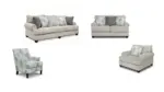 AKINLANE 6 SEATER SOFA SET WITH ACCENT CHAIR