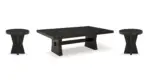 GALLIDEN ROUNDED COCKTAIL TABLE SET
