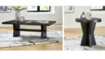 GALLIDEN ROUNDED COCKTAIL TABLE SET
