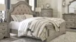 LODENBAY BEDROOM SUITE (BED + 2 NIGHTSTANDS + MIRRORED DRESSER + CHEST OF DRAWERS)