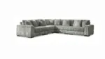 LINDYN SECTIONAL SOFA SET WITH OTTOMAN & SWIVEL CHAIR