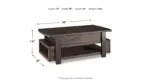 VAILBRY LIFT-TOP COFFEE TABLE SET