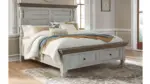 HAVALANCE QUEEN BEDROOM SUITE (BED + 2 NIGHTSTANDS + MIRRORED DRESSER + CHEST OF DRAWERS)