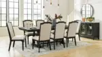 WELLTERN DINING SET WITH 8 CHAIRS AND A SERVER