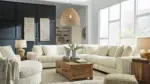 LINDYN SECTIONAL SOFA SET WITH OTTOMAN & SWIVEL CHAIR - 21104