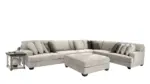 RAWCLIFFE SECTIONAL SOFA SET WITH OTTOMAN