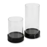 A52000226 CANDLE HOLDER SET 2PC(ASH)