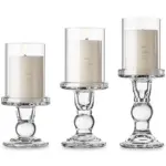 A52000380 CANDLE HOLDER SET 3PC SET (ASH)