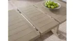 VALLARDIA EXTENDABLE DINING SET WITH 8 CHAIRS AND A SERVER