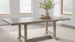 VALLARDIA EXTENDABLE DINING SET WITH 8 CHAIRS AND A SERVER