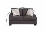 VAYDA 6 SEATER FABRIC SOFA SET