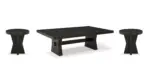 GALLIDEN ROUNDED COCKTAIL TABLE SET