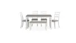 STONEHOLLOW DINING SET WITH 4 CHAIRS AND A BENCH