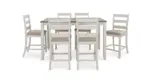 SKEMPTON COUNTER HEIGHT DINING SET WITH 6 CHAIRS