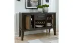 GALLIDEN DINING SET WITH 8 CHAIRS AND A SERVER