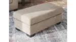 PANOLA TAUPE SOFA SET WITH OTTOMAN