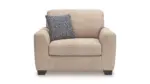 PANOLA TAUPE SOFA SET WITH OTTOMAN