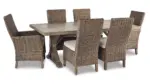 BEACHCROFT OUTDOOR DINING SET WITH UMBRELLA OPTION