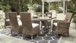 BEACHCROFT OUTDOOR DINING SET WITH UMBRELLA OPTION