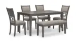 WRENNING DINING SET WITH 4 CHAIRS AND A BENCH