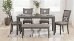 WRENNING DINING SET WITH 4 CHAIRS AND A BENCH
