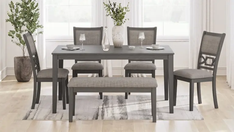 WRENNING DINING SET WITH 4 CHAIRS AND A BENCH